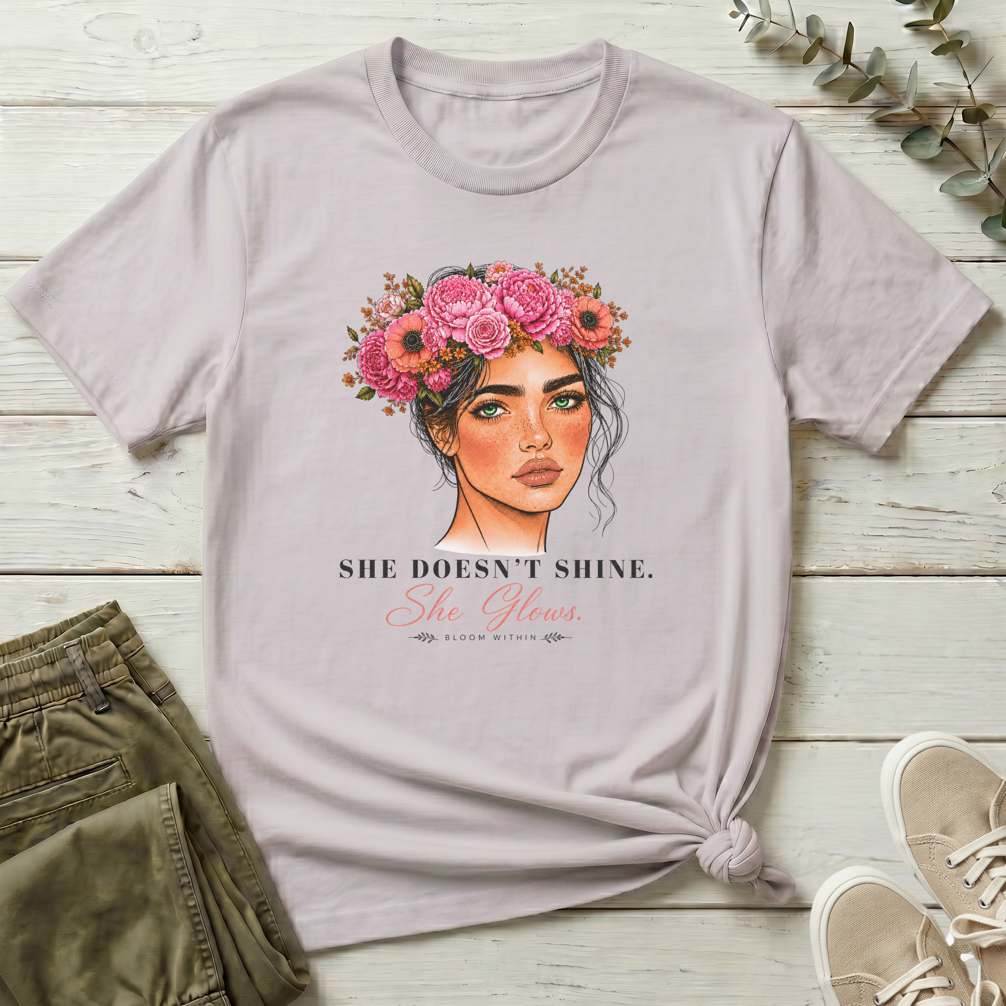 She Doesn't Shine She Glows | Bloom Within