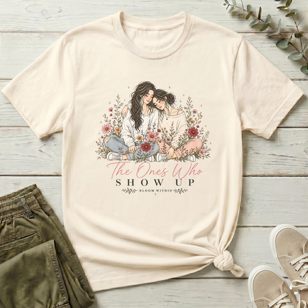 The Ones Who Show Up T-Shirt | Bloom Within