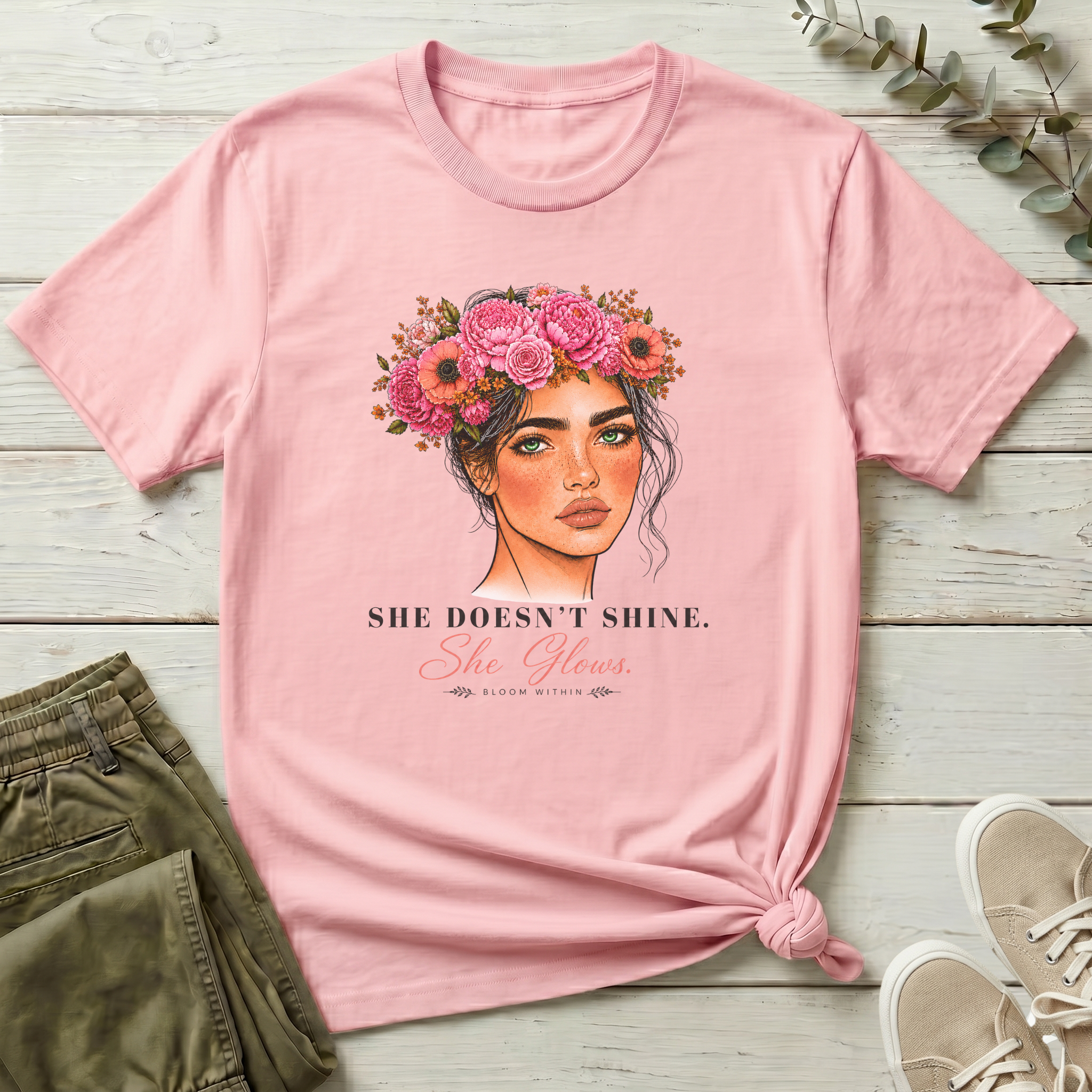She Doesn't Shine She Glows | Bloom Within