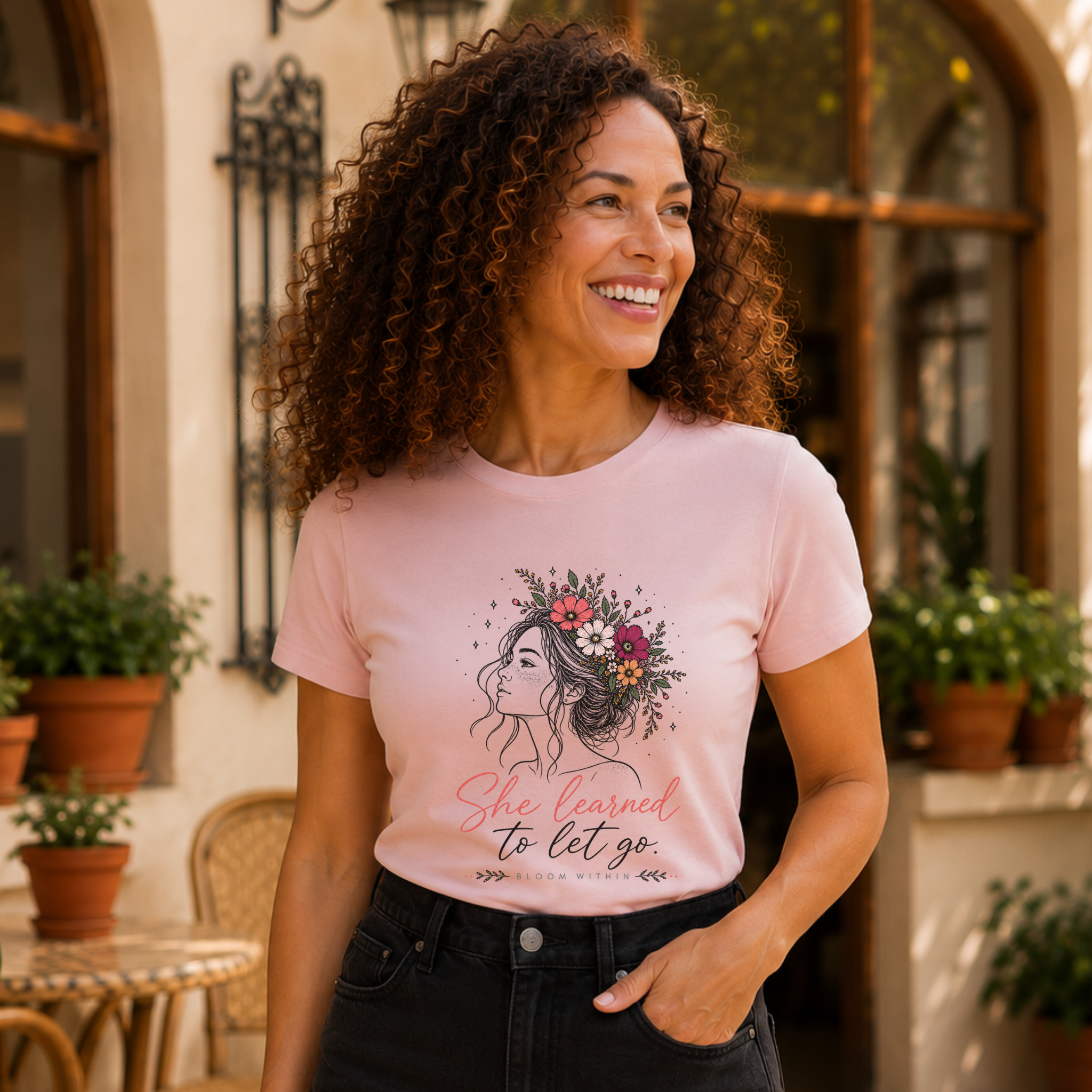 She Learned To Let Go T-Shirt | Bloom Within
