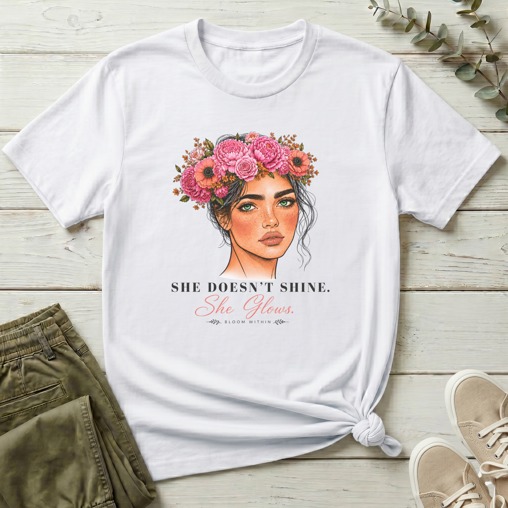 She Doesn't Shine She Glows | Bloom Within